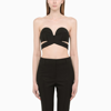 GIVENCHY BRA TOP IN WOOL WITH RAW EDGES