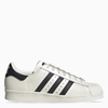 Adidas Originals Superstar Vintage Ostrich-effect Leather Sneakers In White