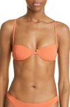 TOTÊME BALCONETTE RECYCLED POLYAMIDE BLEND BIKINI TOP