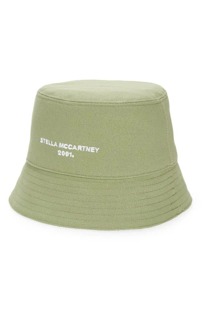 Stella Mccartney Reversible Logo Bucket Hat In Brown