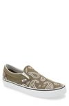Vans Peace Paisley Classic Slip-on Sneaker In Peace Paisley Grape Leaf/ True