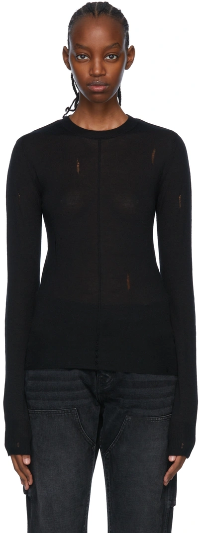 Amiri Black Cashmere Jumper In 001 Black