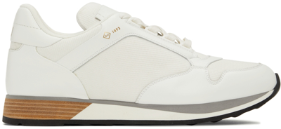 Dunhill White Duke Trainers In 100 White