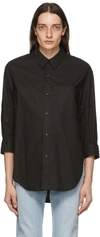 Citizen Of Humanity Kayla Long Sleeve Button Down Shirt In Black