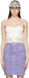 Isabel Marant Delphine Broderie Anglaise Camisole Top In White