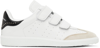 Isabel Marant Beth Crystal-detailed Perforated Suede-trimmed Leather Sneakers In Metallic Pink