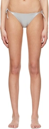 Isabel Marant Stefs Metallic Bikini Bottoms In 08si Silver