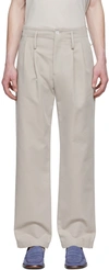 MARYAM NASSIR ZADEH SSENSE EXCLUSIVE GREY COTTON TROUSERS