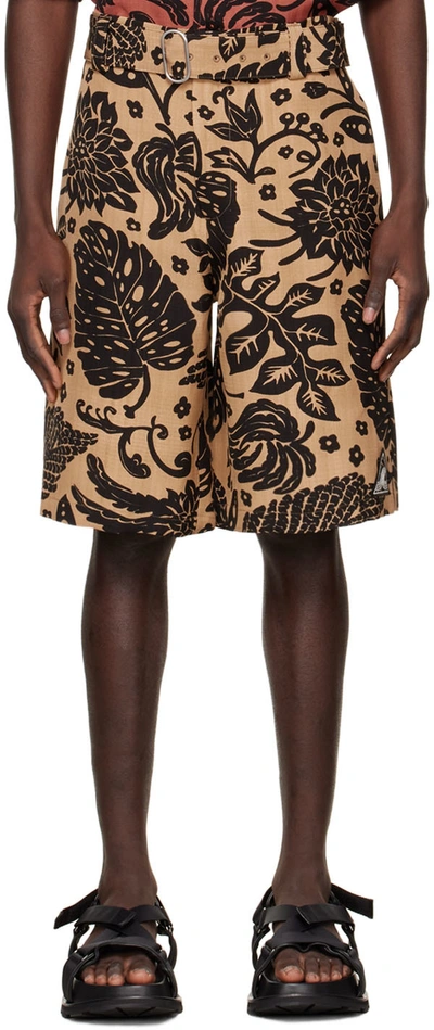 Jil Sander Floral-print Bermuda Shorts In 841 - Open Orange