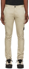 Stone Island Broken Twill Cargo Trousers In Beige