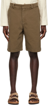 ANOTHER ASPECT BROWN COTTON SHORTS