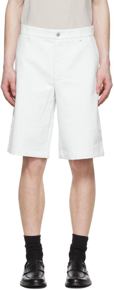 Han Kjobenhavn White Faux-leather Shorts