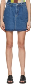 Remain Birger Christensen Blue Camilla Mini Skirt In 18-4141 Campanula Bl