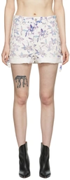 Isabel Marant Naesqui Floral-print Shorts In 23ec Ecru