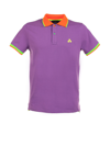 PEUTEREY POLO SHIRT WITH CONTRASTING DETAILS
