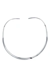 Bling Jewelry Sterling Silver Slider Choker Necklace In Silver