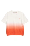 Bonpoint Antoinetta Dip-dyed Cotton Sweater In 051a Coquelicot