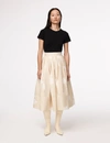 ANOTHER TOMORROW GATHERED CIRCLE SKIRT,A222SK003-CO-KHF50