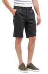 Barbour Neuston Twill Shorts Black In Navy