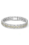 Lagos Caviar Spark Link Bracelet In Silver