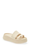 Rag & Bone Brixley Platform Slide Sandal In Butter