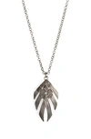 John Hardy Bamboo Woven Pendant Necklace In Silver