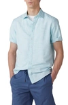 Rodd & Gunn Ellerslie Linen Textured Classic Fit Button-up Shirt In Spearmint