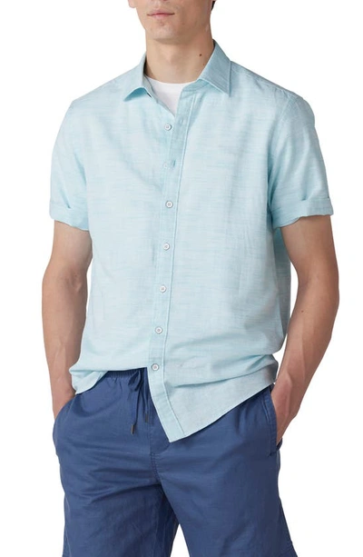 Rodd & Gunn Ellerslie Linen Textured Classic Fit Button-up Shirt In Spearmint