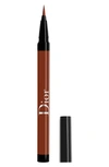 Dior The Show On Stage Waterproof Liquid Eyeliner In 676 Satin Rust