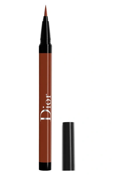 Dior The Show On Stage Waterproof Liquid Eyeliner In Satin Rust