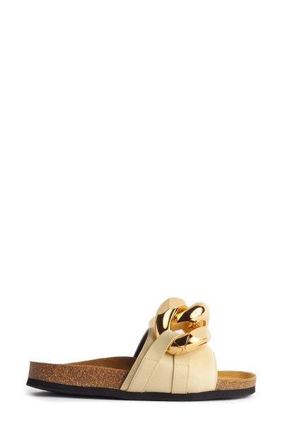 Jw Anderson Chain Link Slide Sandal In Beige