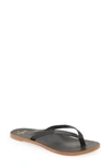 Beek Seabird Flip Flop In Black/black