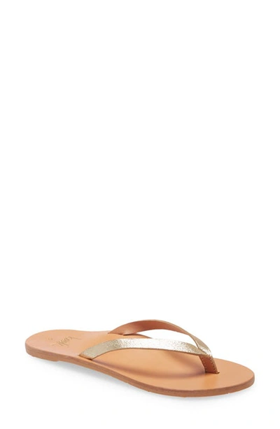 Beek Seabird Flip Flop In Gold