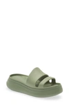 Rag & Bone Brixley Platform Slide Sandal In Green