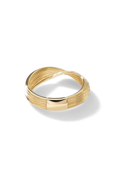 John Hardy 18k Yellow Gold Bamboo Twist Ring In Multicolor
