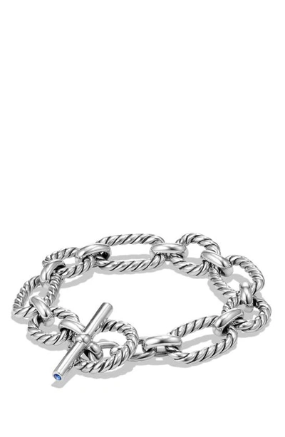 David Yurman Medium Oval Link Bracelet In Silver