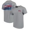 Image One Men's Gray Ole Miss Rebels Comfort Colors Campus Scenery T-shirt In Gray