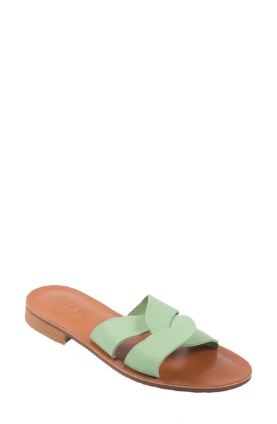 Slaye Maya Slide Sandal In Green | ModeSens