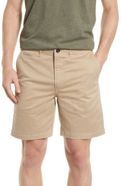 Billy Reid Cotton Blend Chino Shorts In Khaki