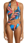 Louisa Ballou Sex Wax Cutout Halterneck Swimsuit In Black