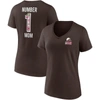 Fanatics Branded Brown Cleveland Browns Team Mother's Day V-neck T-shirt In Brown