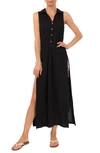 Everyday Ritual Vivienne Cotton Gauze Sleeveless Maxi Dress In Black