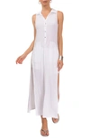 Everyday Ritual Vivienne Cotton Gauze Sleeveless Maxi Dress In White
