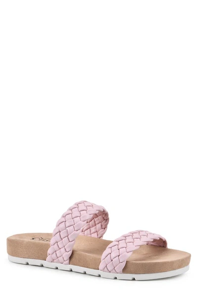 Cliffs By White Mountain Truly Slide Sneaker In Lt Pink/ Smooth