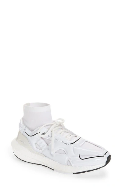 Adidas By Stella Mccartney Ultraboost 22 High-top Recycled Polyester Trainers In White