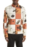 UNDERCOVER GRAPHIC PRINT COTTON BOMBER JACKET
