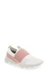 Sorel Kinetic Impact Strap Mesh Slip-on Sneaker In White Moon