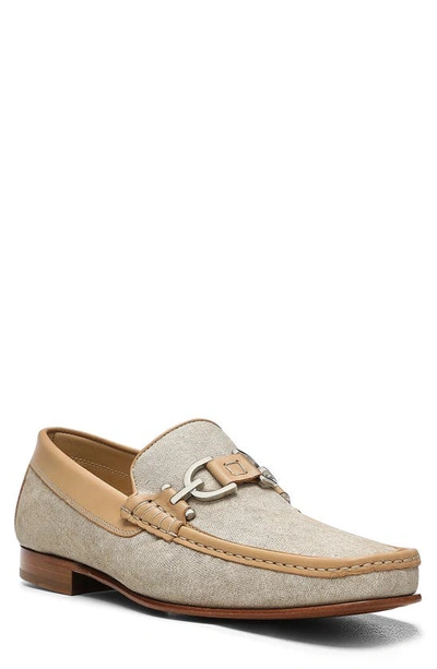 Donald Pliner Men's Dacio 4 Canvas-leather Loafers In Ecru