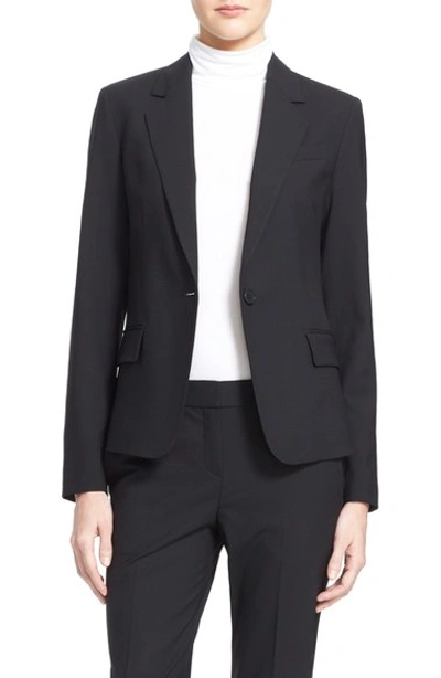 Theory Gabe Edition Stretch-wool Blazer In Black