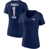 Fanatics Branded Navy Denver Broncos Team Mother's Day V-neck T-shirt In Navy